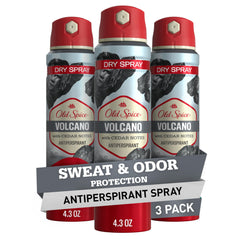 Old Spice Volcano dry spray bottle front showing bold fragrance and packaging