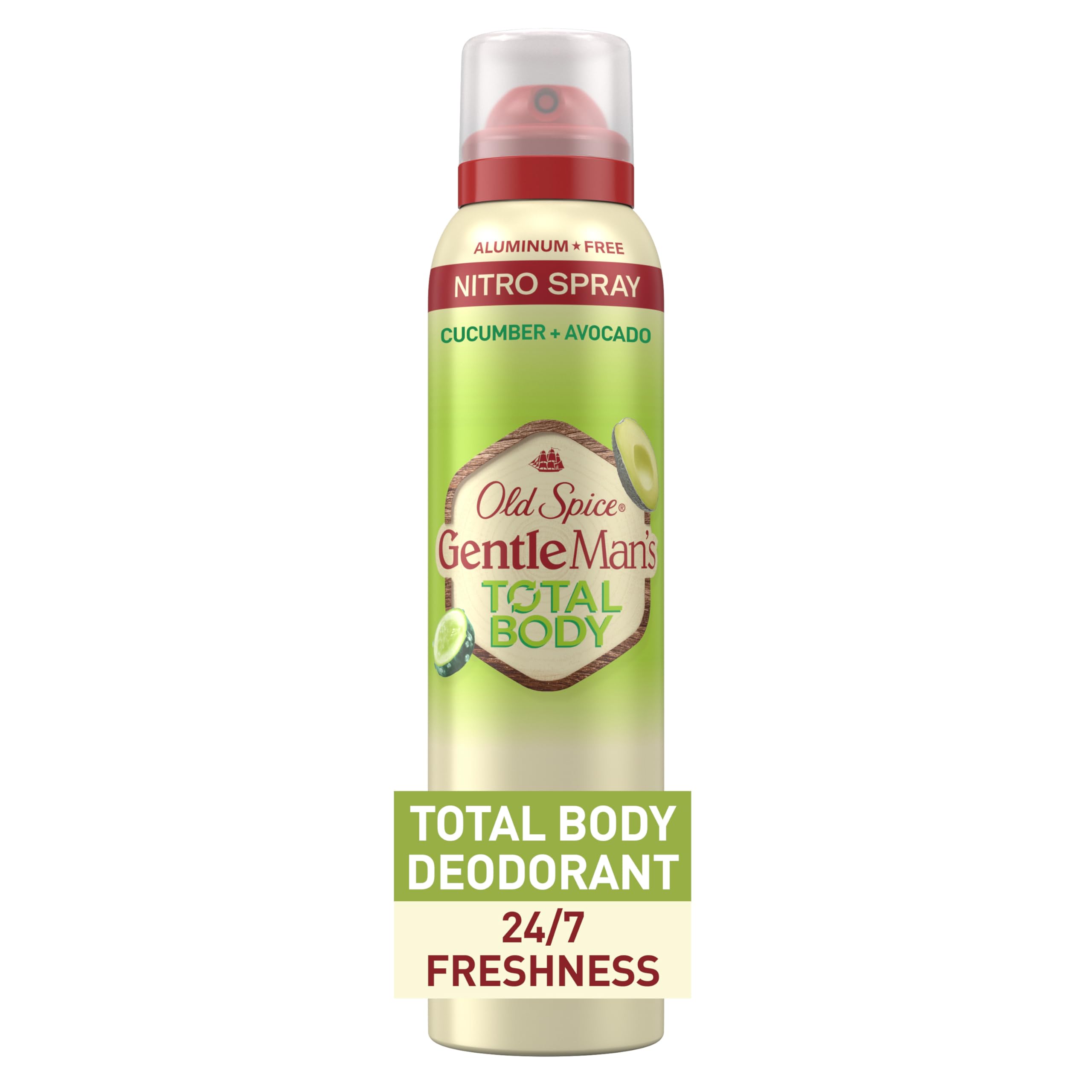 Old Spice Whole Body Deodorant Spray bottle for all-over freshness.