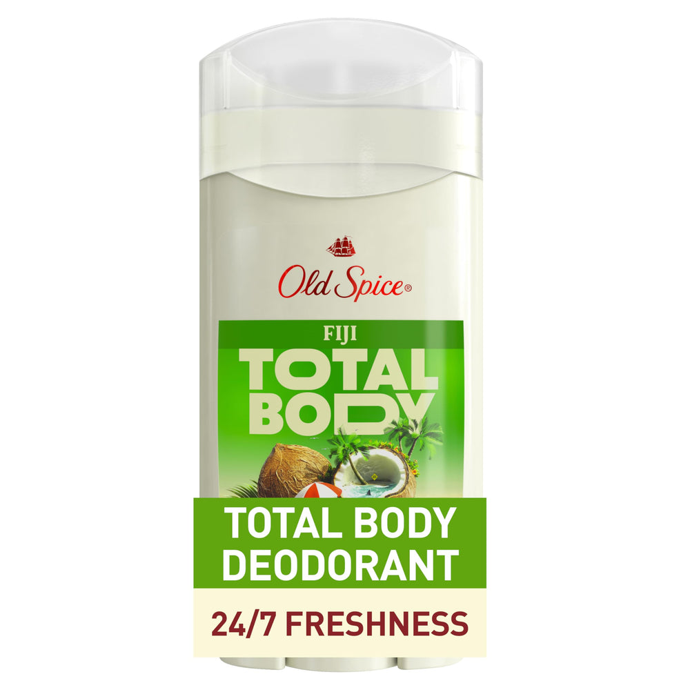 Old Spice Whole Body Deodorant Stick Fiji scent for all-over freshness.