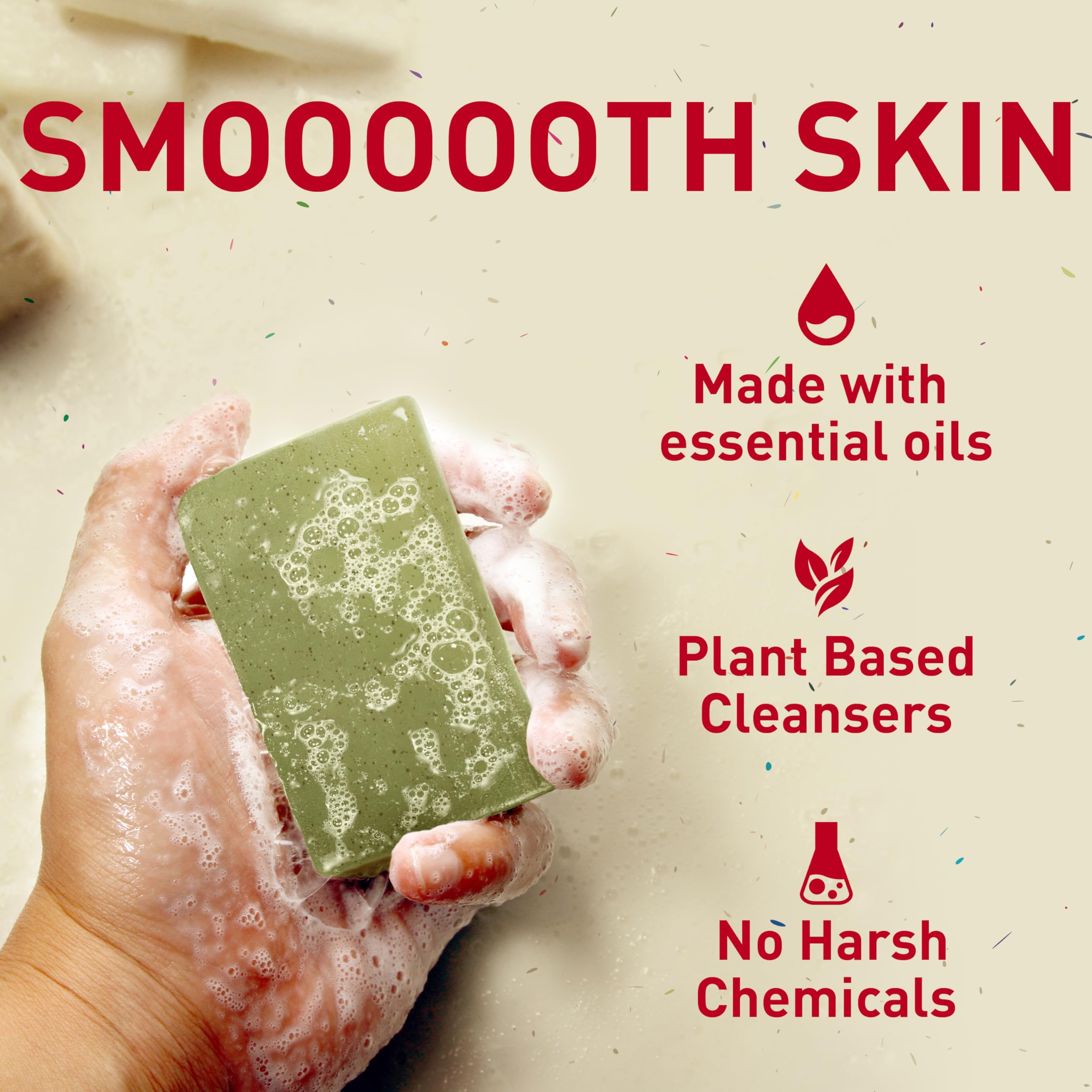 Woodsy sandalwood scent with aloe in Old Spice bar soap