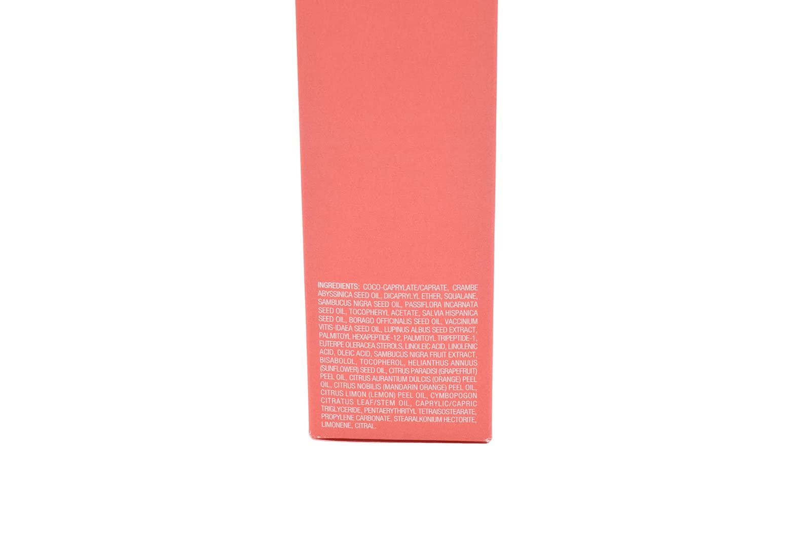 Label highlights peptides and Nordic oils in Ole Henriksen Firmly Yours oil.