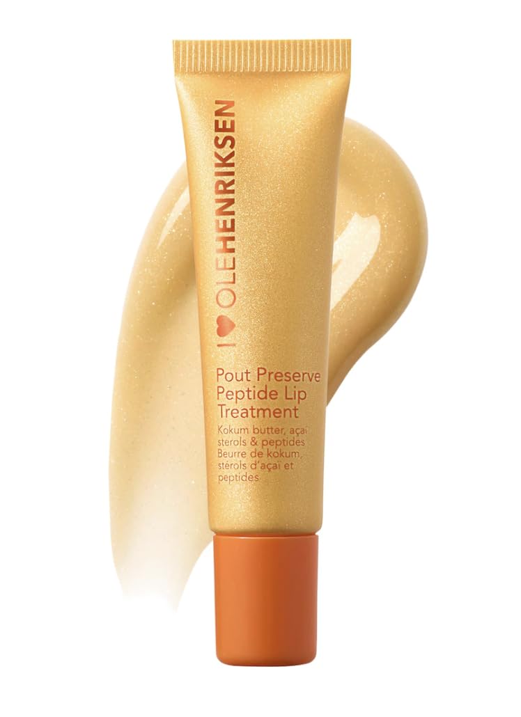 Ole Henriksen Pout Preserve lip treatment in jar with peptides for smoother lips