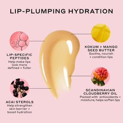 Ole Henriksen Pout Preserve kokum butter texture, nourishing lips with lasting moisture.
