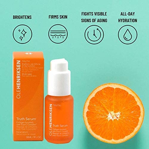 Ole Henriksen Truth Serum vitamin C-rich formula aims to protect skin from environmental stress.