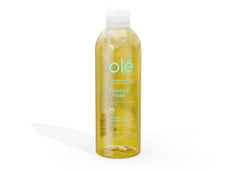 OLÉ onion-ginger shampoo bottle pour for refreshing scalp cleanse.