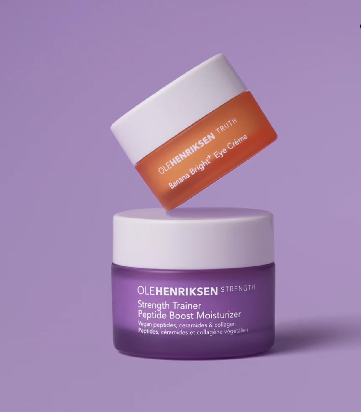 Ole Henriksen Strength Trainer Peptide Boost Moisturizer 15ml nourishes skin with a lightweight, creamy texture