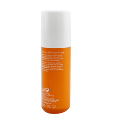 Closeup of Banana Bright bottle reveals glow-boosting formula for even skin tone and reduced dullness.