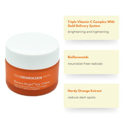 Ole Henriksen Banana Bright Vitamin C eye cream ingredients highlight Vitamin C glow