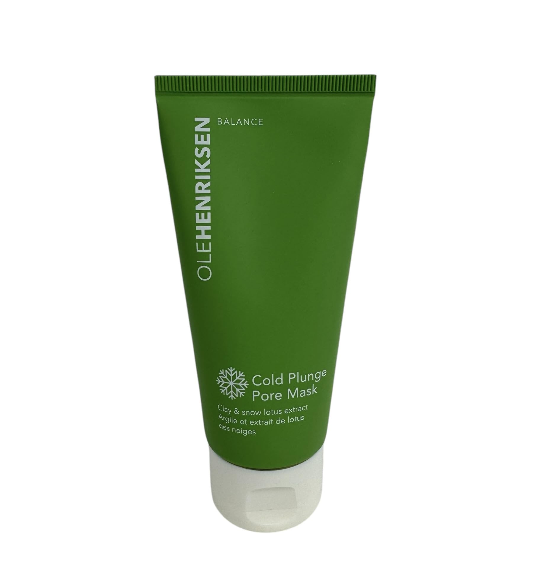Ole Henriksen Cold Plunge Pore Mask bottle with cooling, pore-clearing skincare.