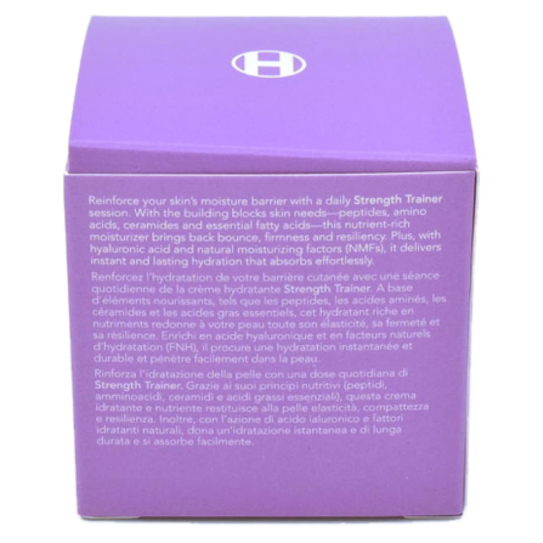 Packaging highlight for Ole Henriksen Peptide Boost Strength Trainer duo.