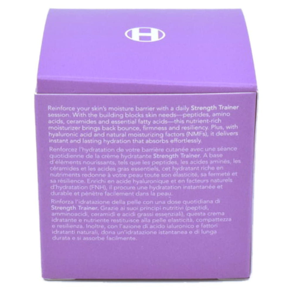 Packaging highlight for Ole Henriksen Peptide Boost Strength Trainer duo.