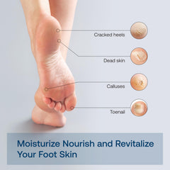Olenphogy Tea Tree Foot Soak ingredients close-up with minerals and essential oils for skin care.