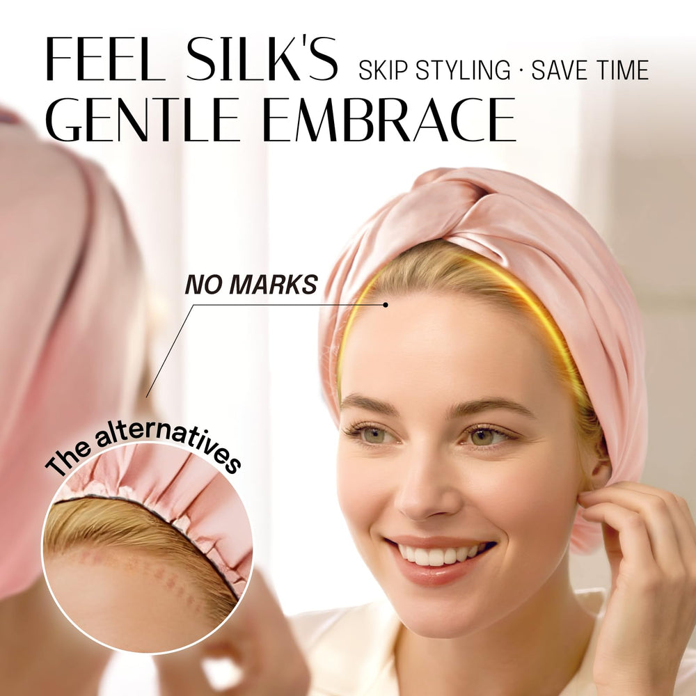 OLESILK silk bonnet offers anti-frizz potential for healthier-looking hair.