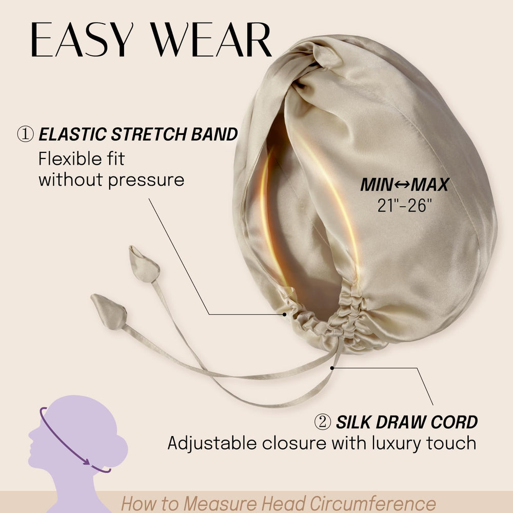 OLESILK bonnet is machine washable for easy, low-fuss care.