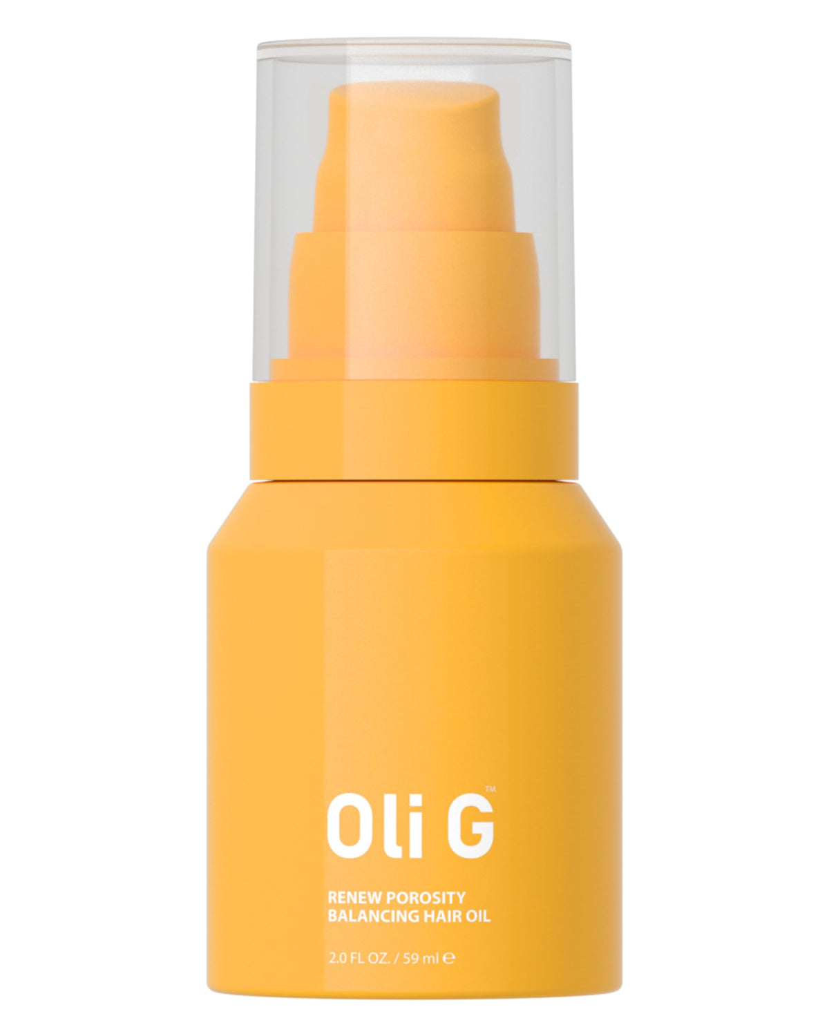 Oli G Renew porosity-balancing oil bottle pour for frizz control on dry hair