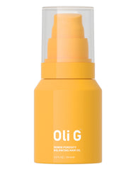 Oli G Renew porosity-balancing oil bottle pour for frizz control on dry hair