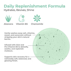 OLIOLI Aloe Vera bottle closeup highlighting soothing, hydrating botanicals.