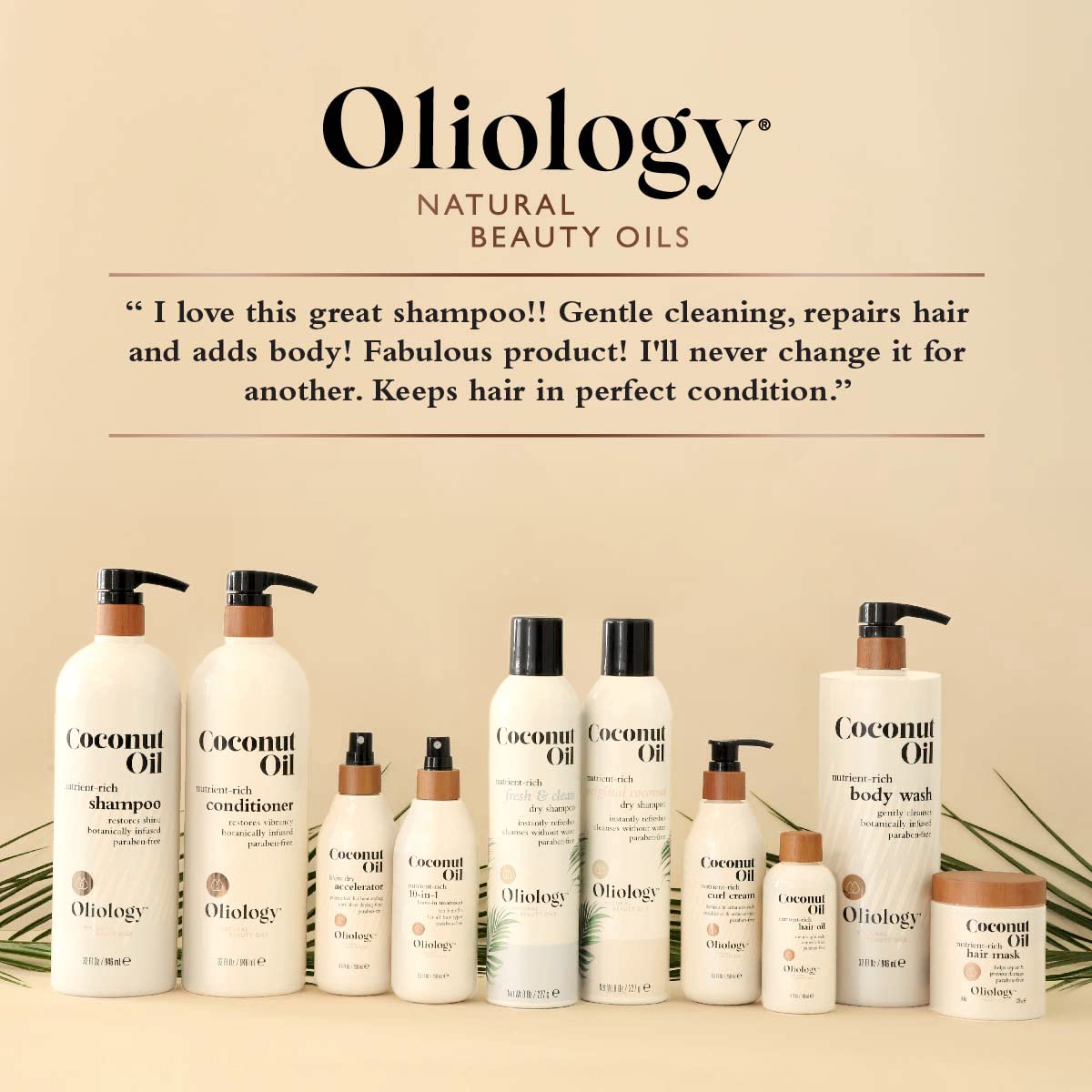 Oliology Coconut Oil Shampoo hair application demonstrates massage and lather experience