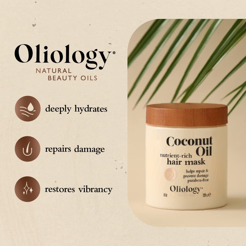 Oliology Hair Mask texture close-up for deep conditioning.