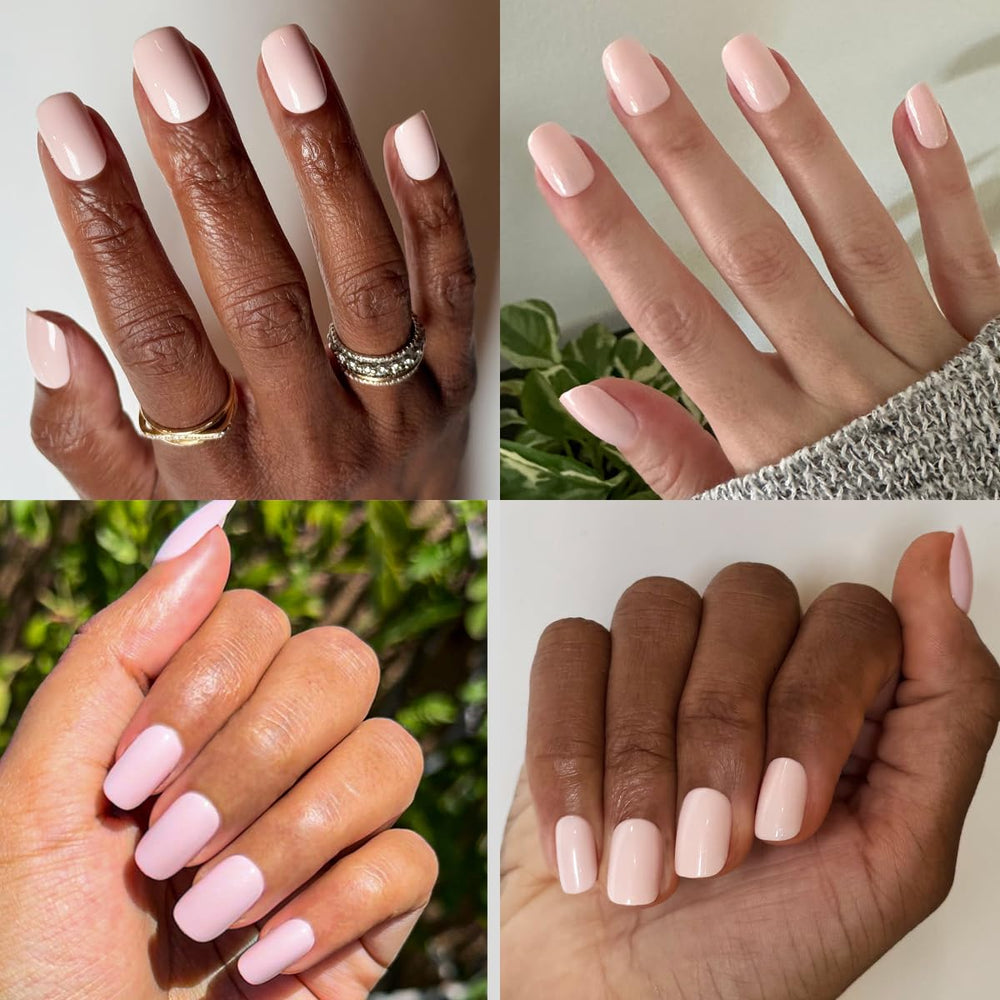 Display of 32 nails across 16 sizes from Olive & June for all nails.