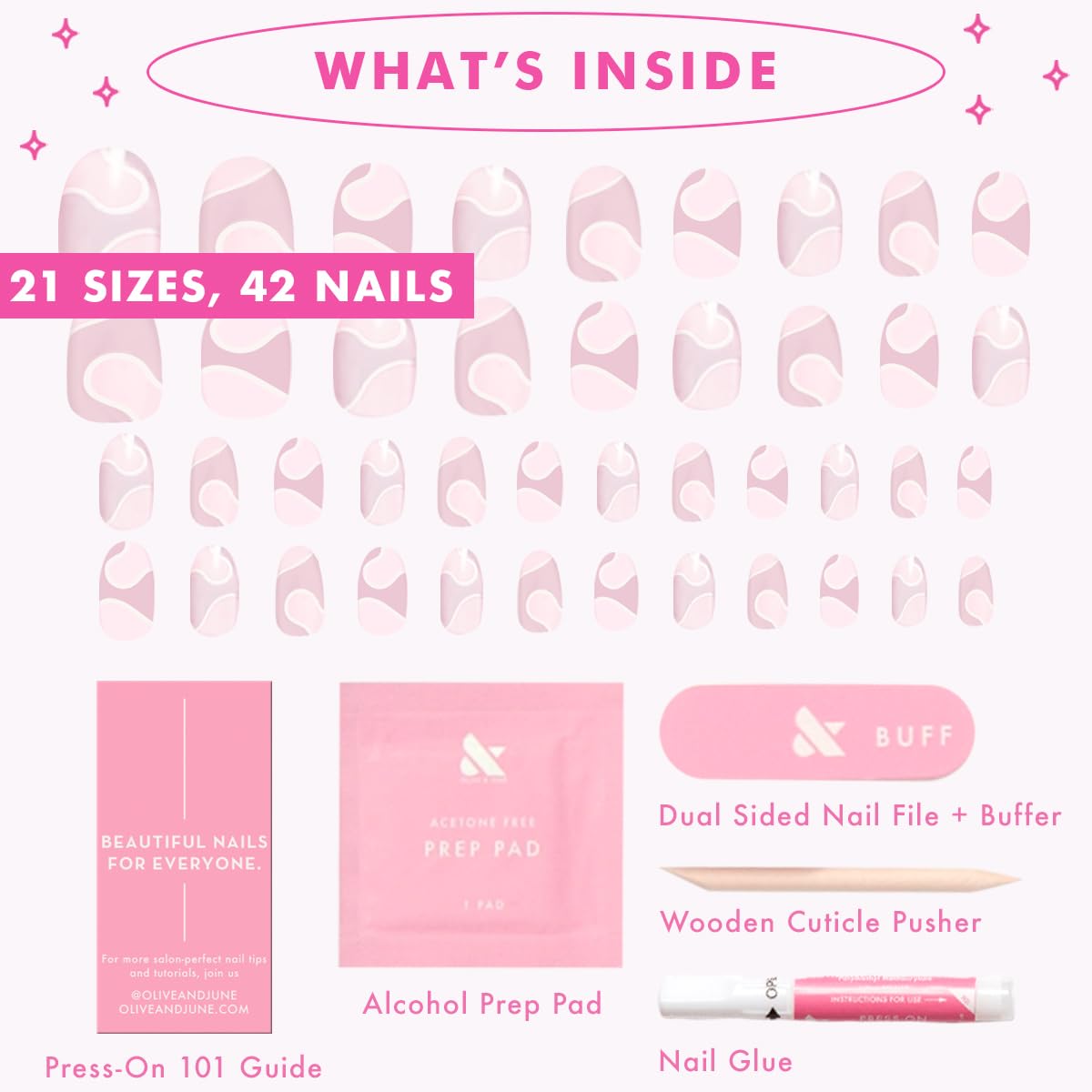 Olive & June Instant Mani prep pad and buffer for optimal adhesion