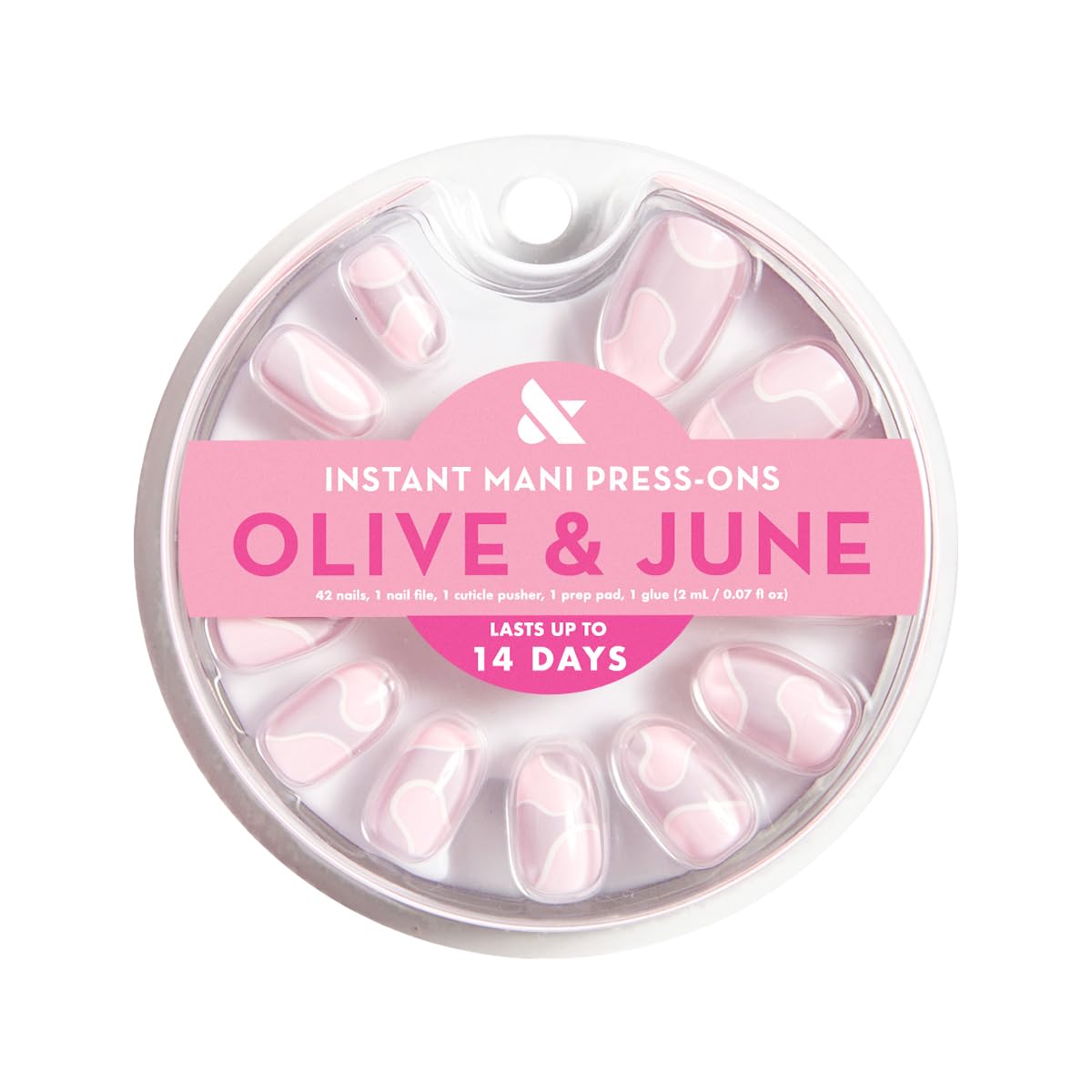 Olive & June Instant Mani on hand highlights natural curve and fit
