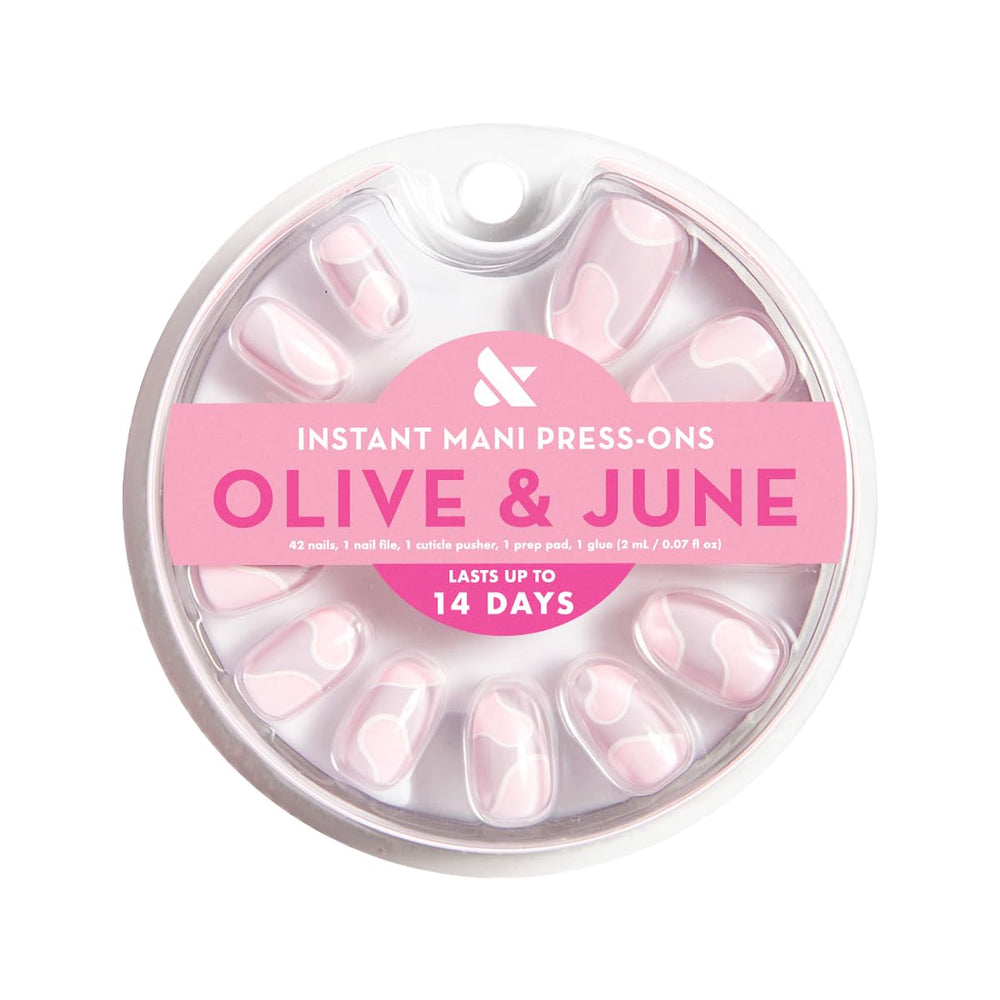 Olive & June Instant Mani on hand highlights natural curve and fit