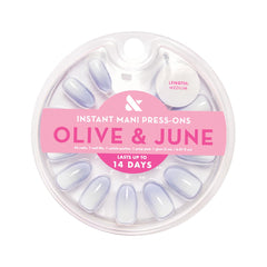 Olive & June Instant Mani kit contents include nails and glue for easy home manicure