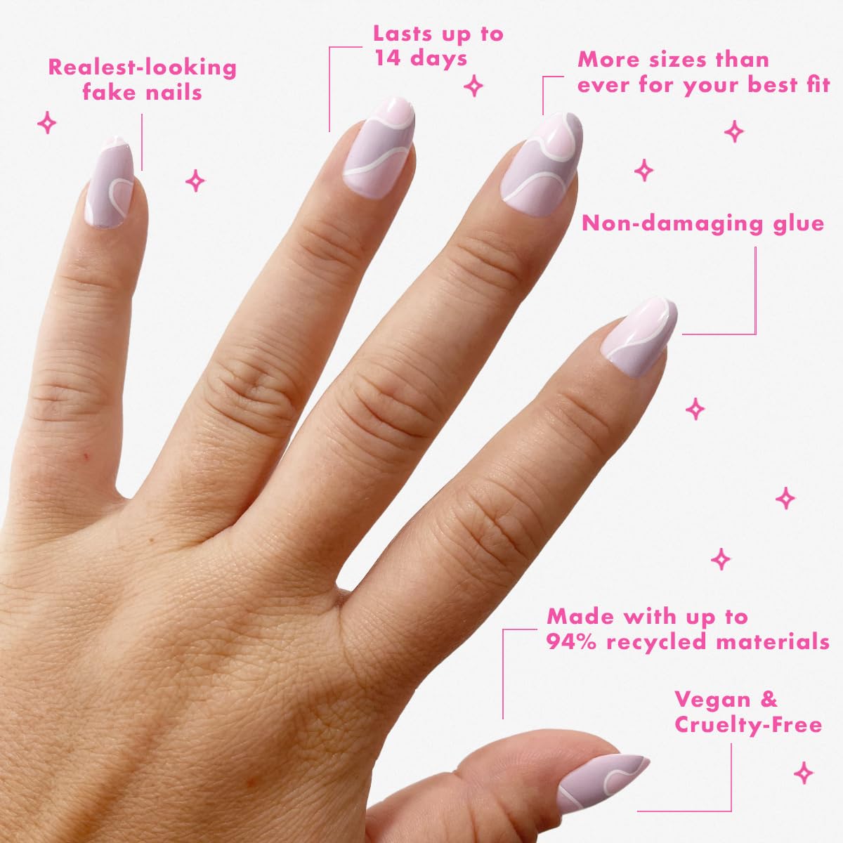 Olive & June Instant Mani non-toxic glue bottle for secure wear