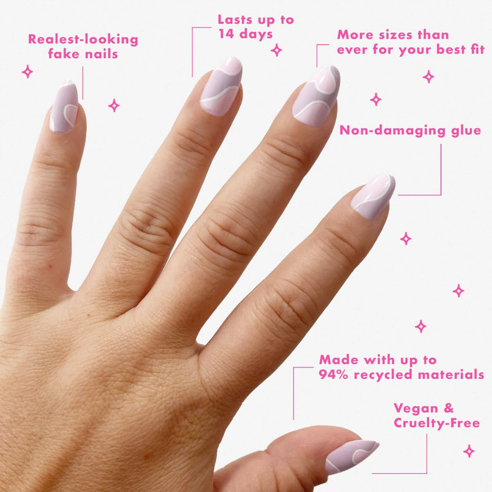 Olive & June Instant Mani non-toxic glue bottle for secure wear