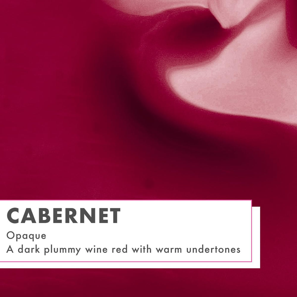 Olive & June Cabernet nails with glossy, smudge-proof finish