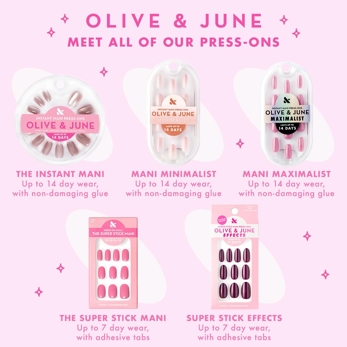 Olive and June Super Stick Mani glazed finish adds salon shine