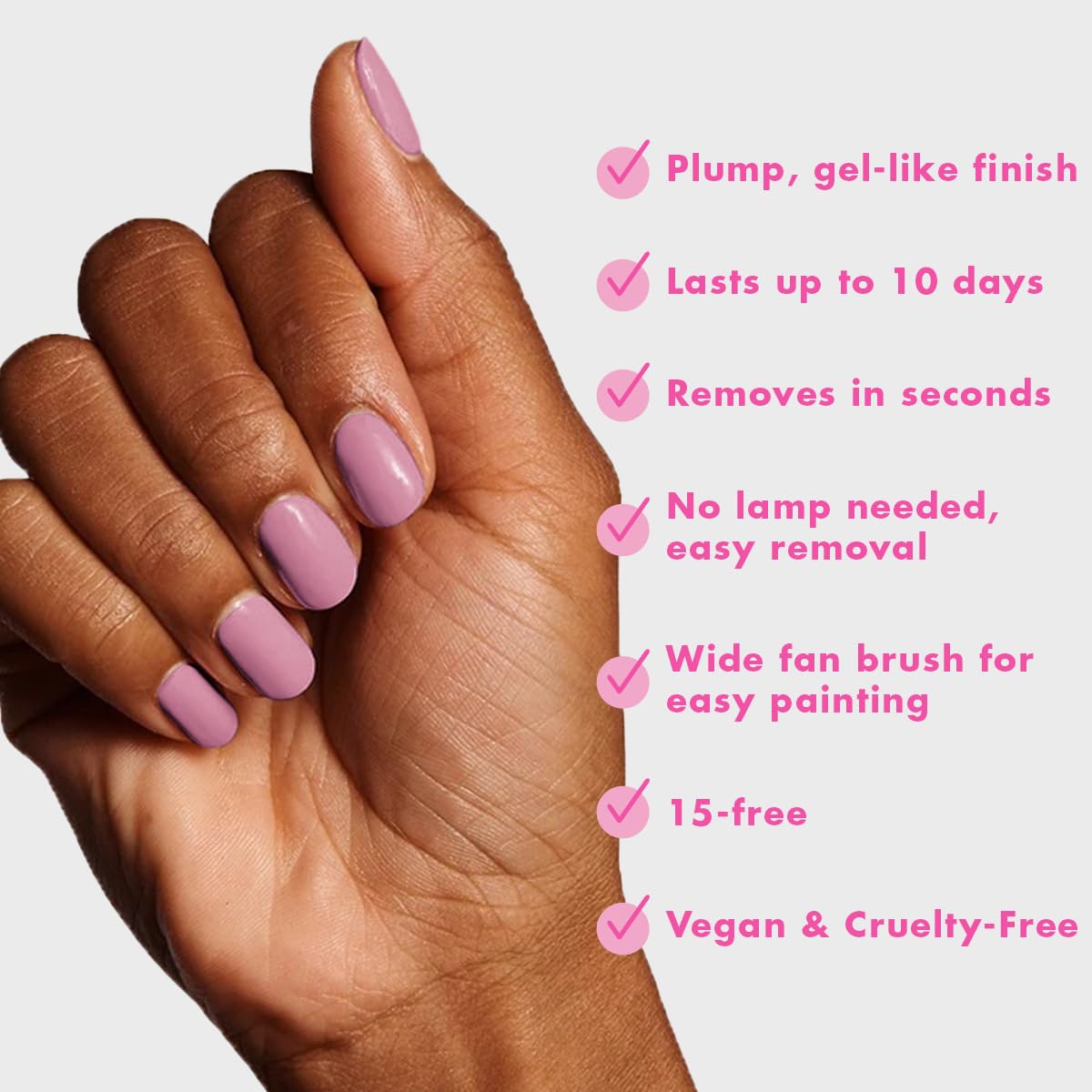 Olive & June top coat gloss delivers a long-lasting shine