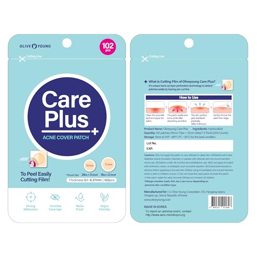 OLIVE YOUNG Care Plus Spot Patch packaging front with two-pack box