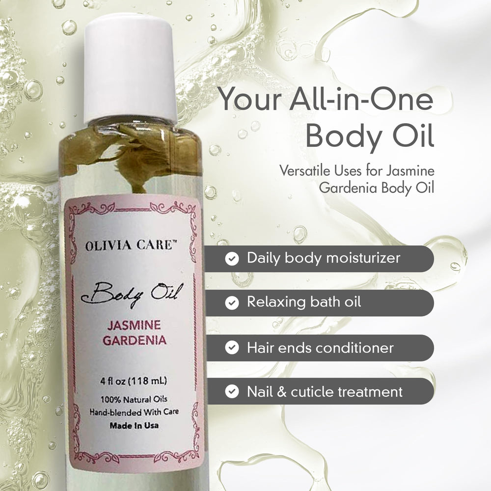 Fragrant Olivia Care Jasmine Gardenia oil aroma enhances routine