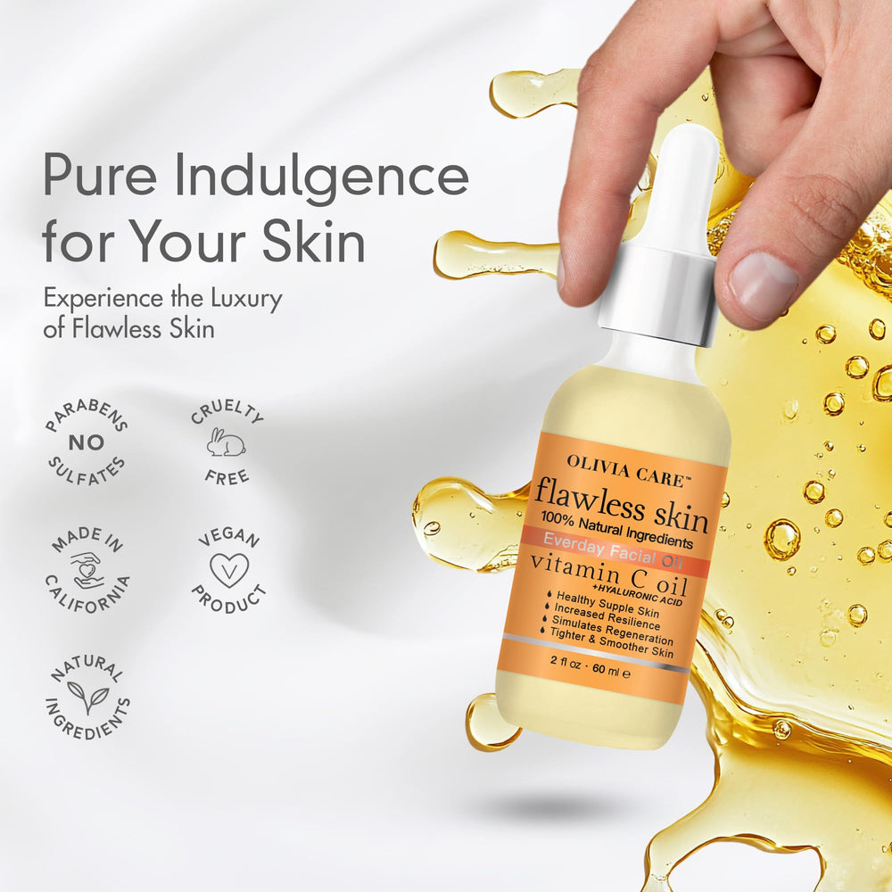 Olivia Care spa-like glow moment suggests refreshed, hydrated skin after use.