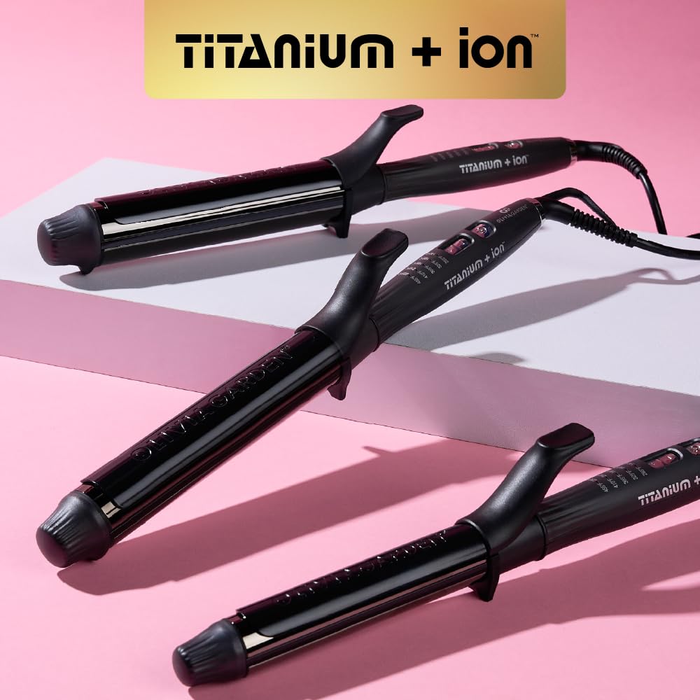 Olivia Garden professional curling iron delivers salon-like curls at home.