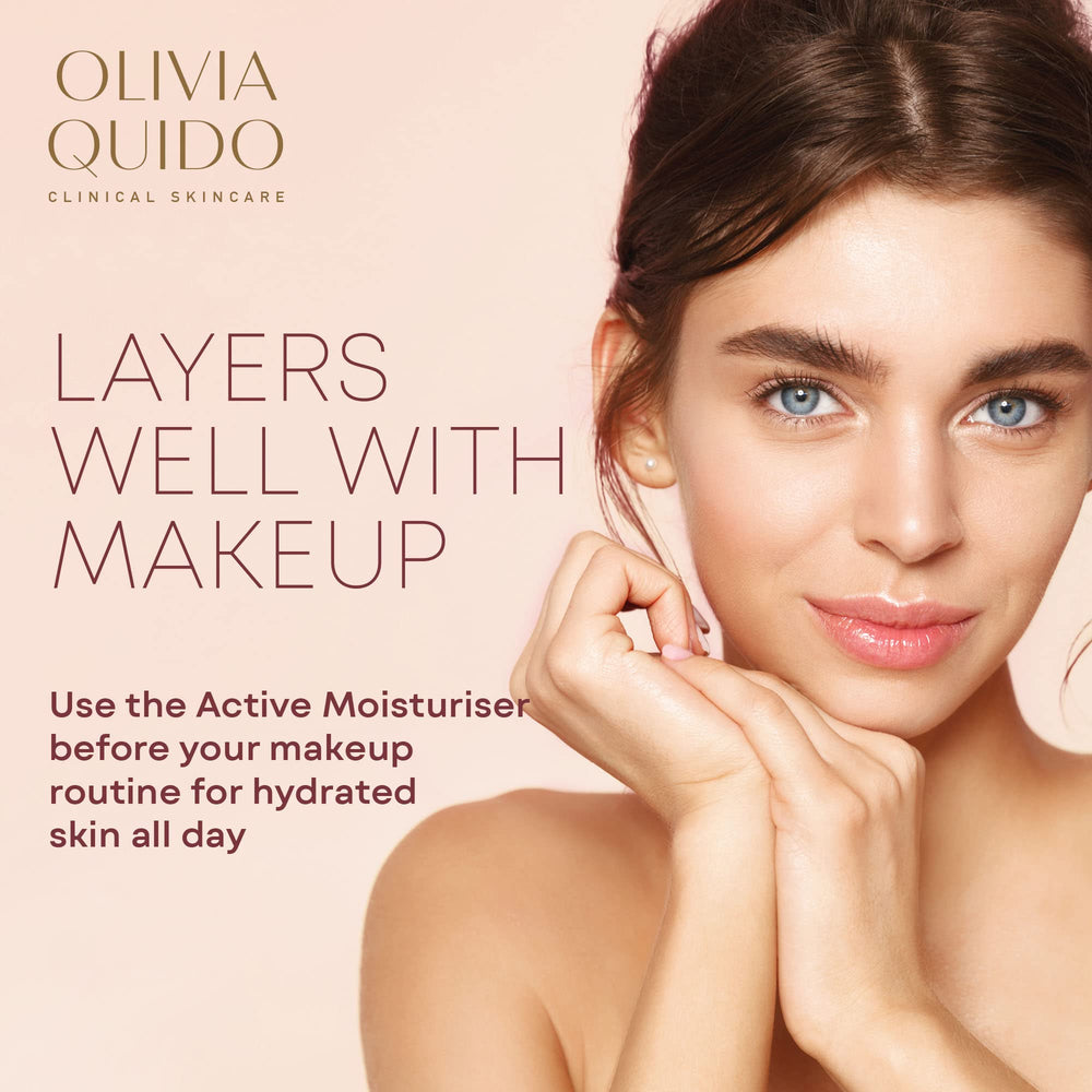 OLIVIA QUIDO Active Moisturizer packaging label on premium carton