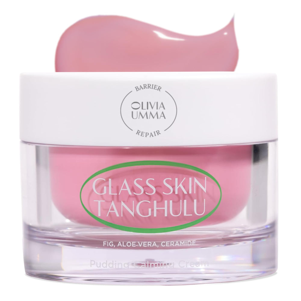 OLIVIAUMMA Glass Skin Tanghulu Fig Pudding Jar shows rich hydration texture for daily use
