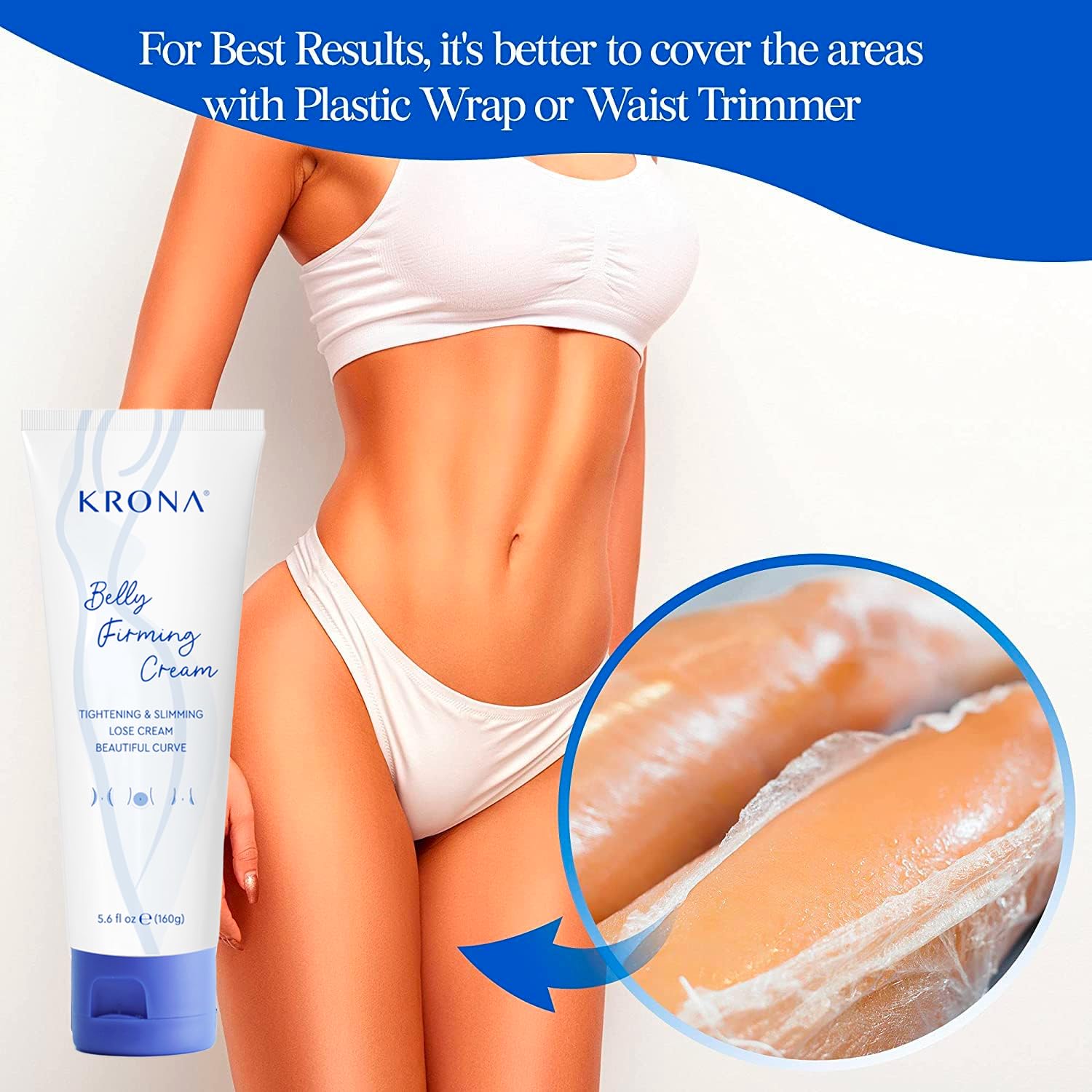 OLIVITA B Flat Belly Cream ingredient closeup featuring caffeine and hydration