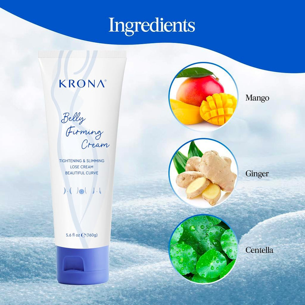 OLIVITA B Flat Belly Cream application closeup illustrating massage technique for smoother skin