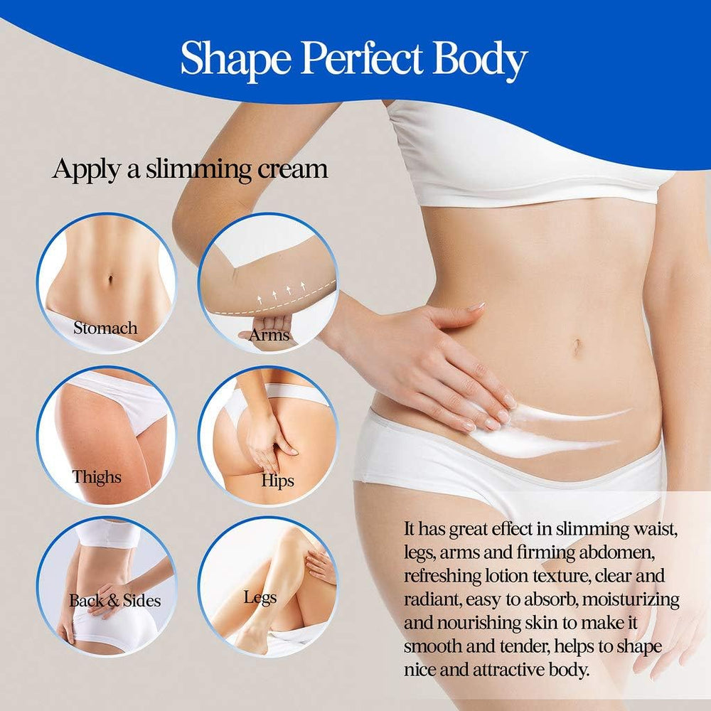 OLIVITA B Flat Belly Cream texture closeup highlighting creamy formula for massage