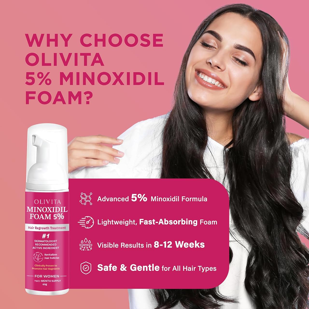OLIVITA fast-drying foam absorbed without grease.