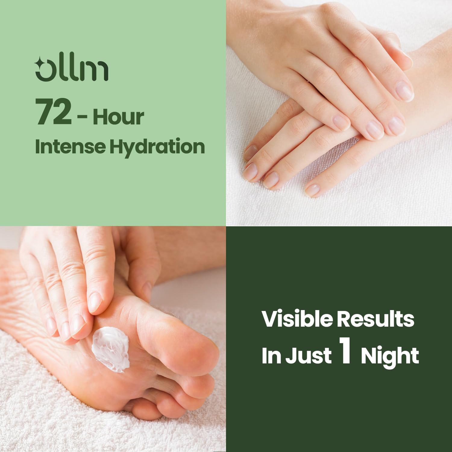 OLL M Urea Cream 40% for elbows and knees nourishes dry patches.