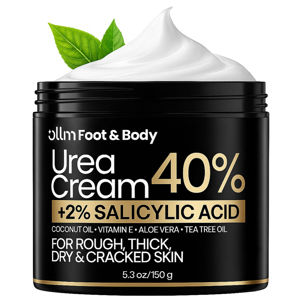 OLL M Urea Cream 40% for feet deeply hydrates dry skin.