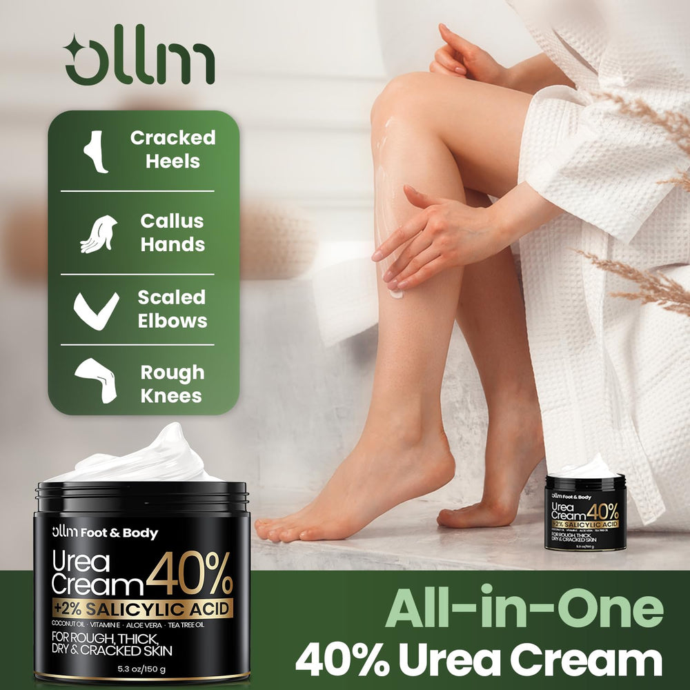 OLL M Urea Cream 40% for hands keeps skin soft and hydrated.