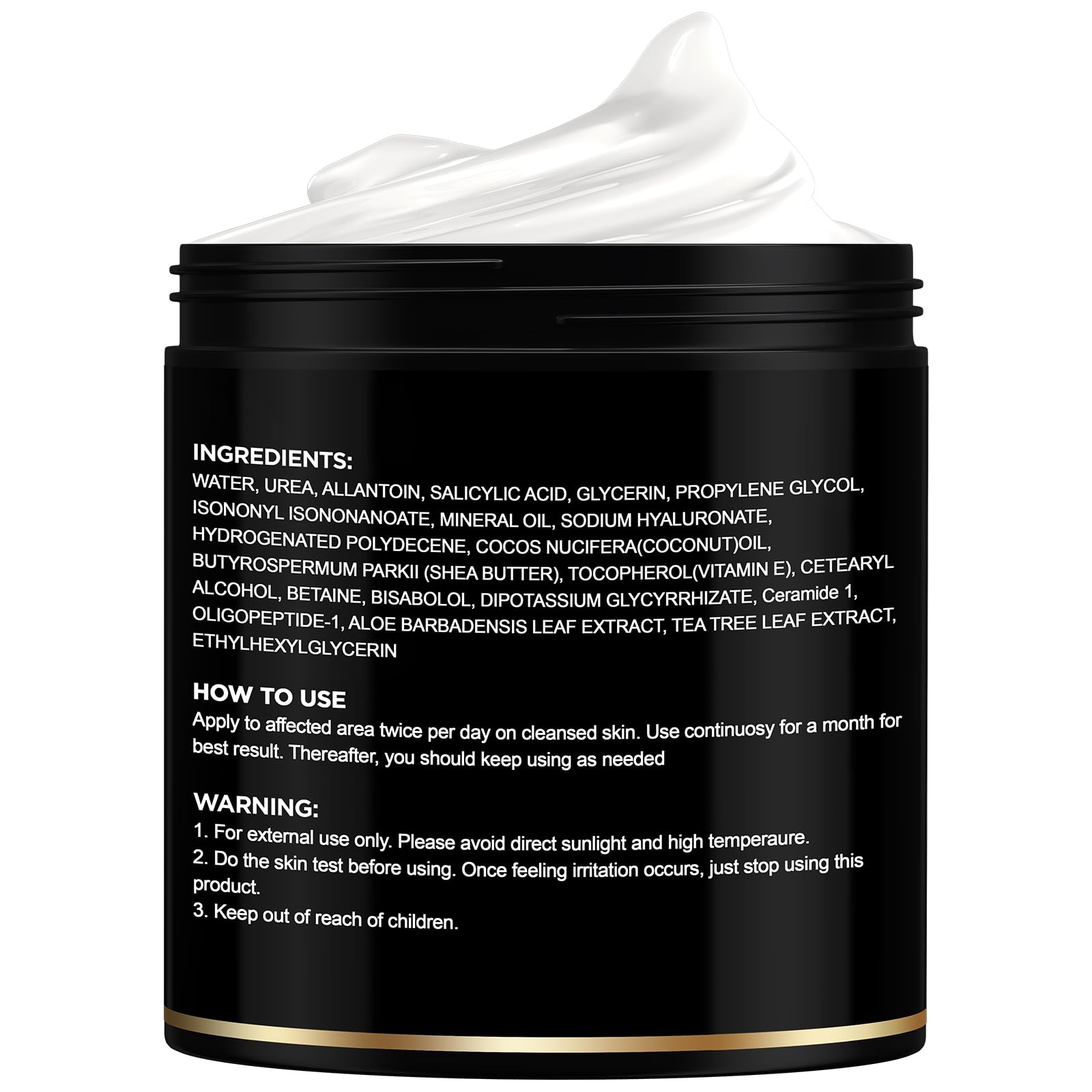 OLL M Urea Cream 40% contains tea tree oil for refreshing feel.