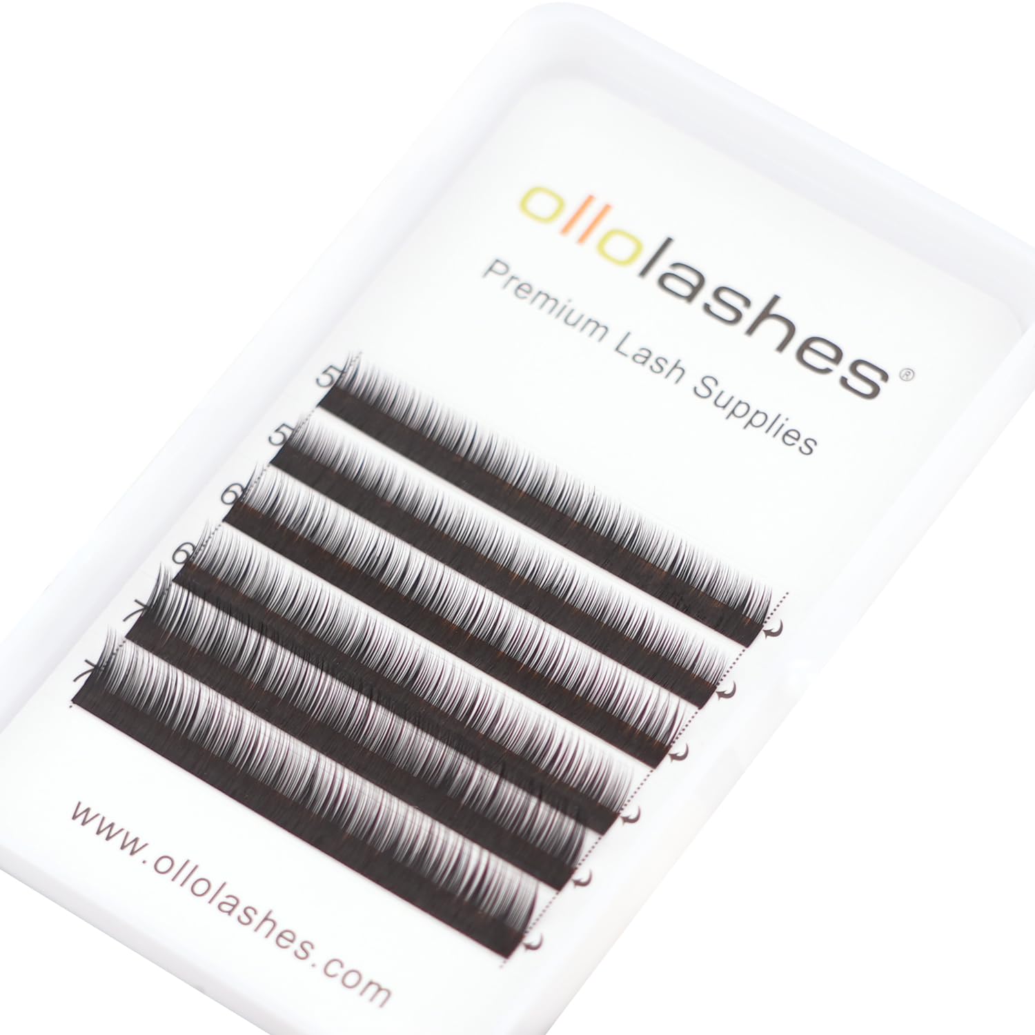 OLLOLASHES bottom lashes natural lift with J Curl for gentle enhancement.