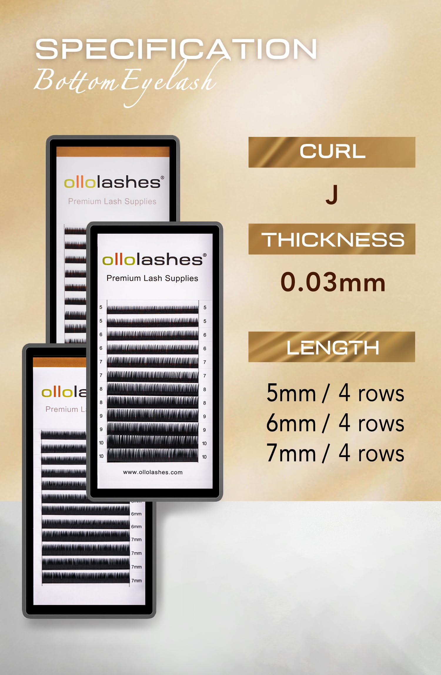 OLLOLASHES cruelty-free matte black extensions, soft and elastic for long-lasting curl