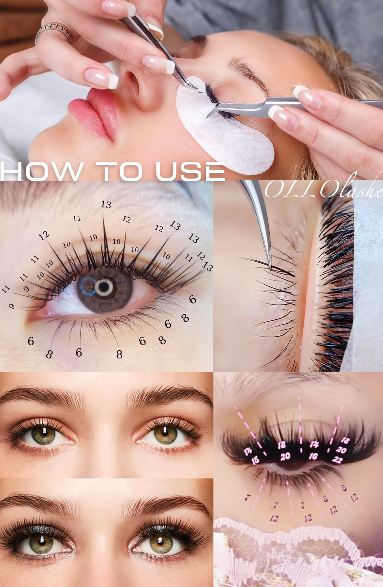 OLLOLASHES cruelty-free lashes with heat resistance for long-wear results.